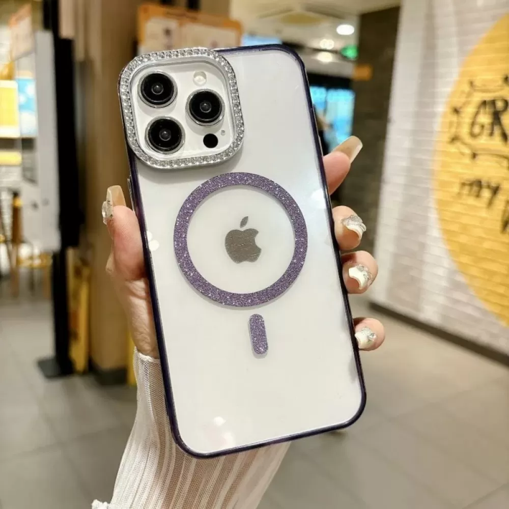 Futrola Color Shine Magsafe za iPhone 16 Pro ljubicasta