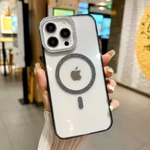 Futrola Color Shine Magsafe za iPhone 16 Pro crna