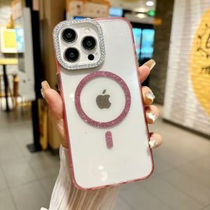 Futrola Color Shine Magsafe za iPhone 16 Pro roze