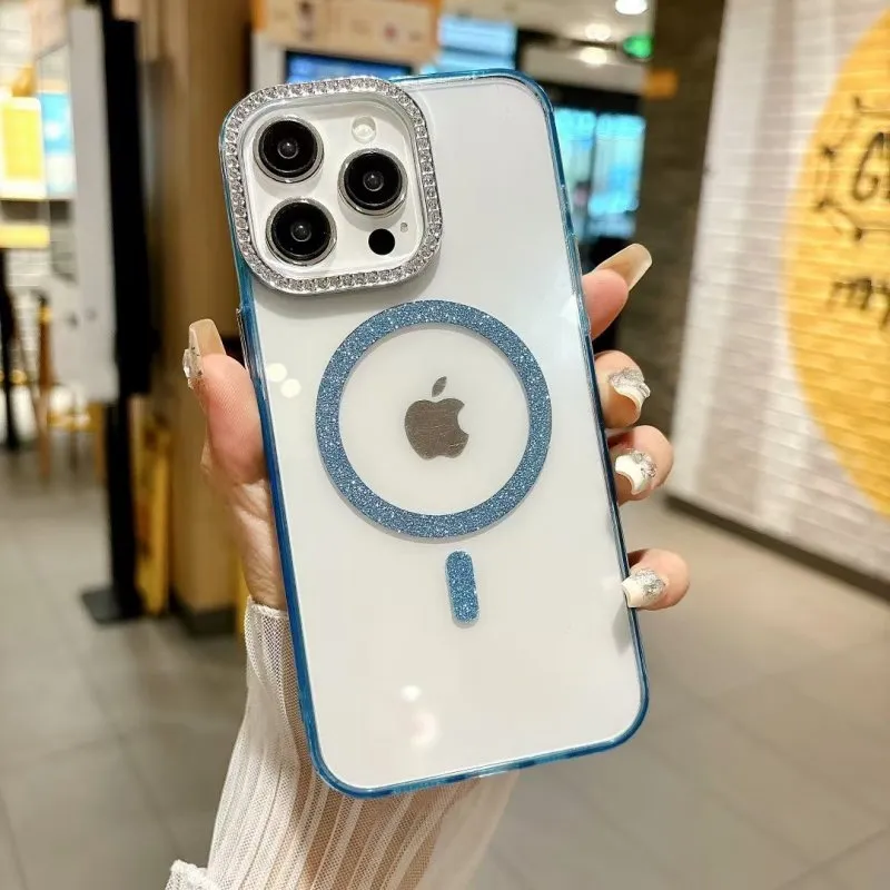 Futrola Color Shine Magsafe za iPhone 16 plava