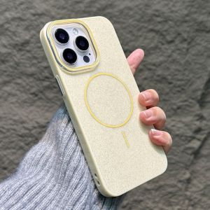 Futrola Glitter MagSafe za iPhone 17 Pro Max zuta