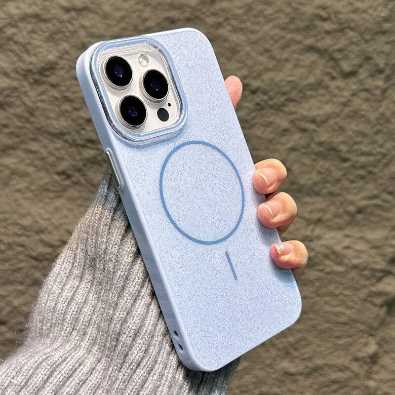 Futrola Glitter MagSafe za iPhone 17 Pro Max / iPhone 18 Pro Max plava