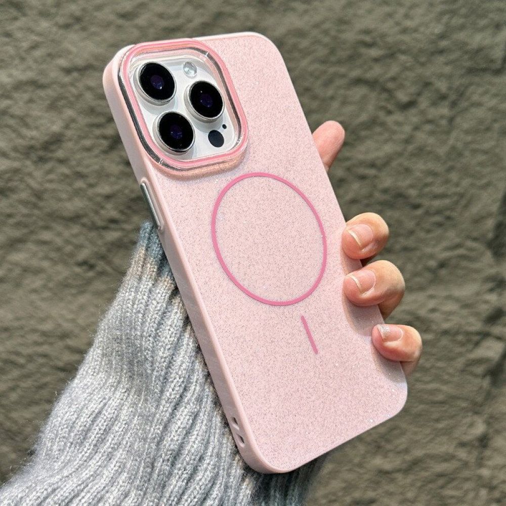 Futrola Glitter MagSafe za iPhone 17 roze
