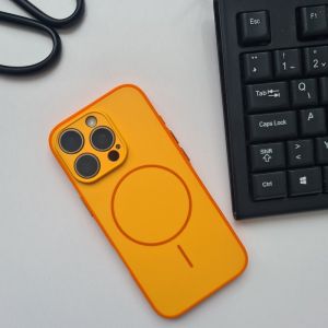 Futrola Magsafe Slim Silicone za Samsung Galaxy S25 FE narandzasta