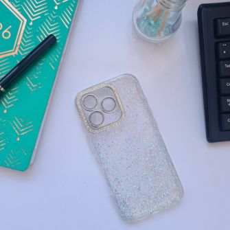 Futrola Luxury Shine za iPhone 16 srebrna