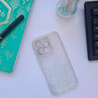 Futrola Luxury Shine za iPhone 16 Pro Max srebrna