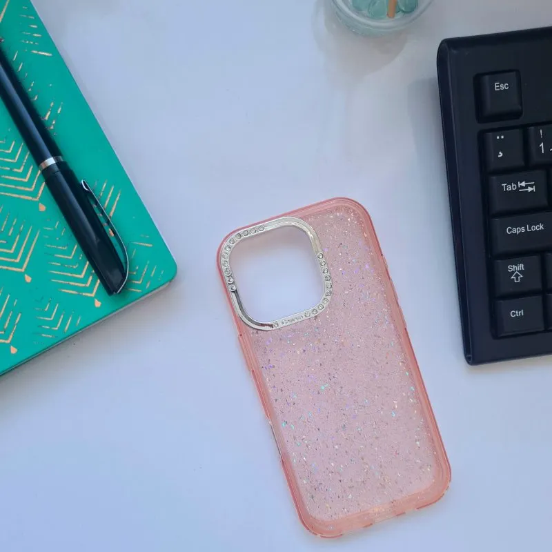 Futrola Cristal Case za iPhone 16 Pro Max roze