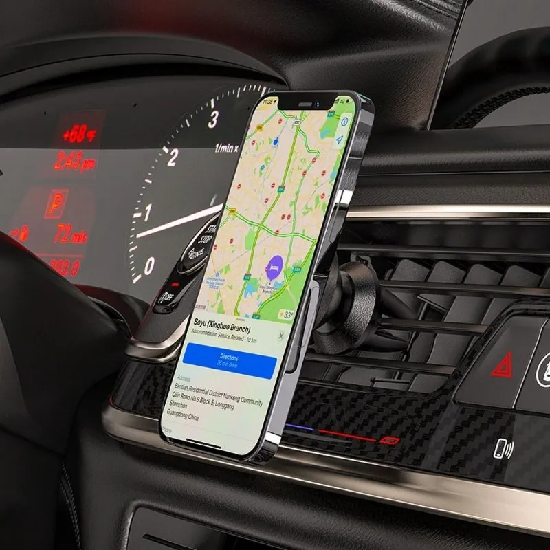 Magnetni auto drzac za telefon Hoco za ventilaciju CA81 crni