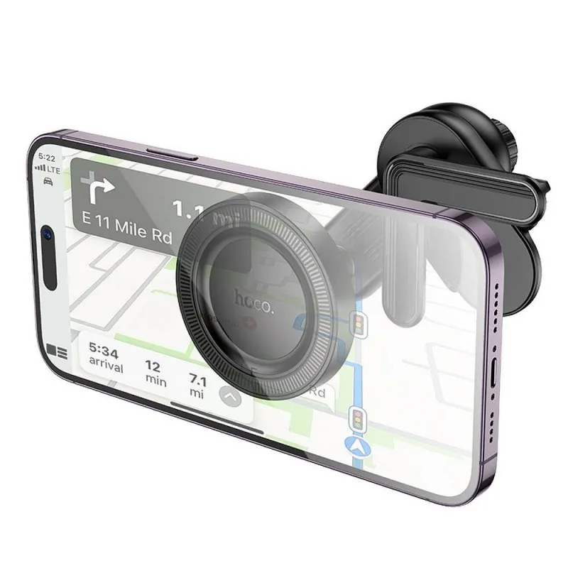 Magnetni auto drzac za telefon Hoco za tablu H57 crni