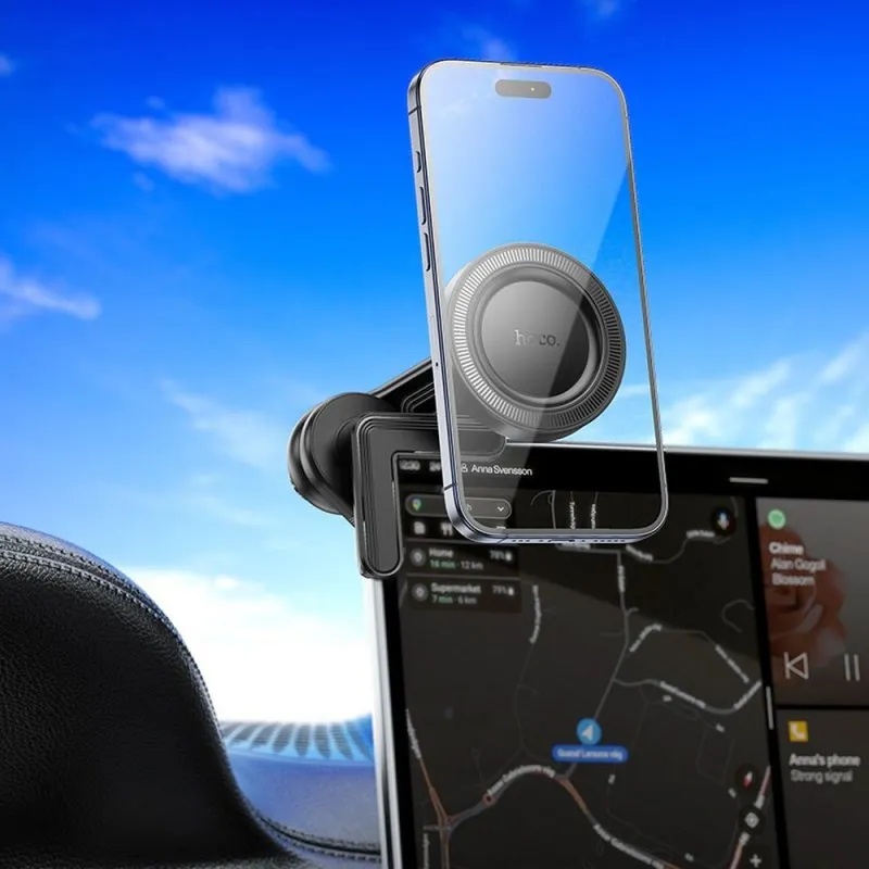 Magnetni auto drzac za telefon Hoco za tablu H57 crni