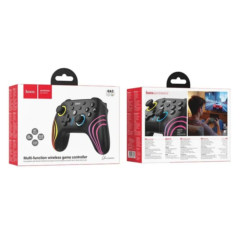 Bezicni dzojstik (gejmped) Hoco za Nintendo Switch 1 / 2 / PC GA2 crni