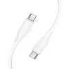 USB kabal type C na type C  Hoco 3A 60W 1 m X124 beli