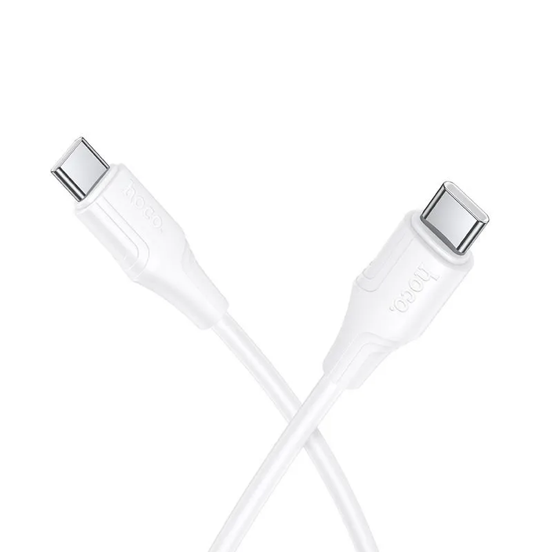 USB kabal type C na type C  Hoco 3A 60W 1 m X124 beli