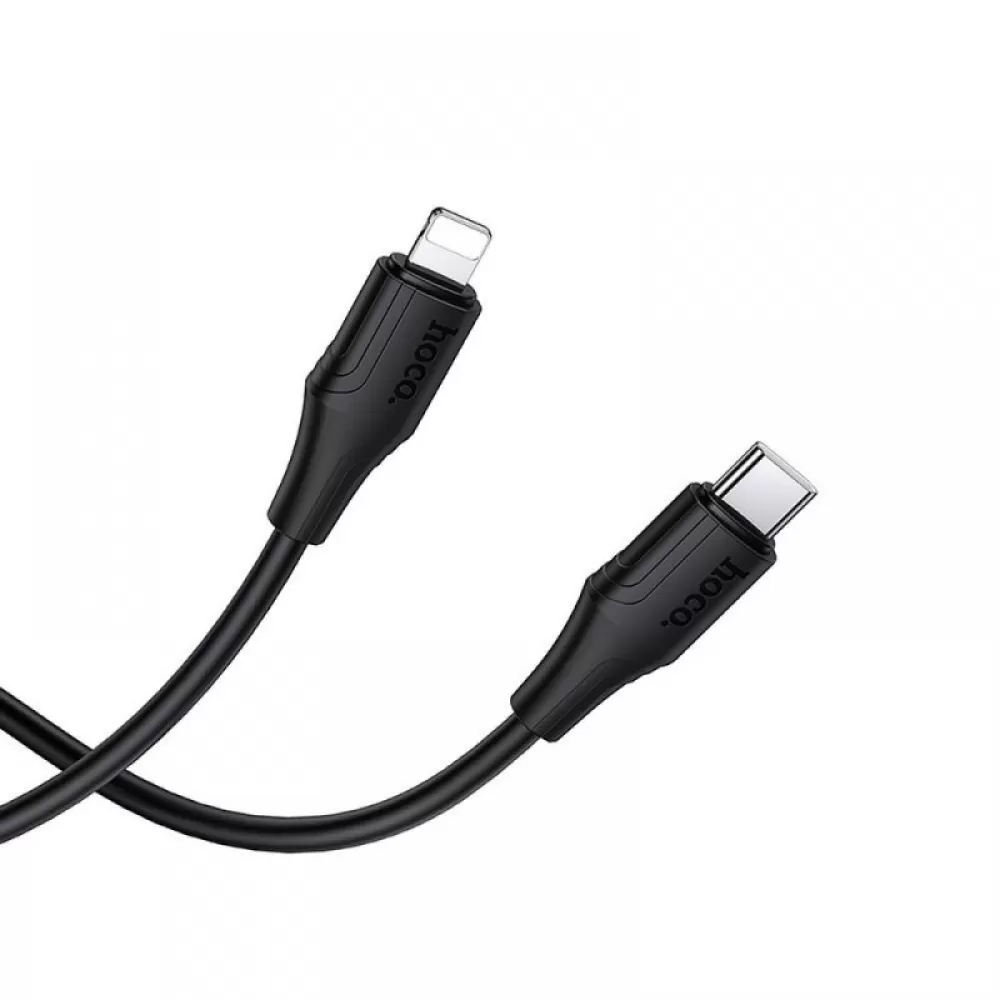 USB kabal type C  na Lightning  Hoco 27W 1 m X124 crni