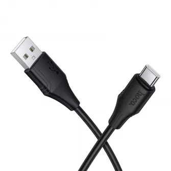 USB kabal type C Hoco 3A 1 m X124 crni