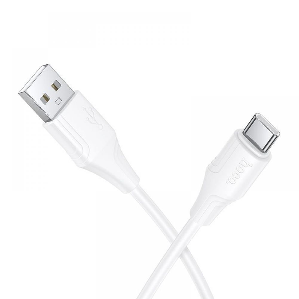 Silikonski USB A na USB C kabl Hoco 3A 1 m X124 beli
