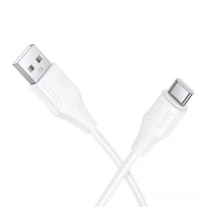 USB kabal type C  Hoco 3A 1 m X124 beli
