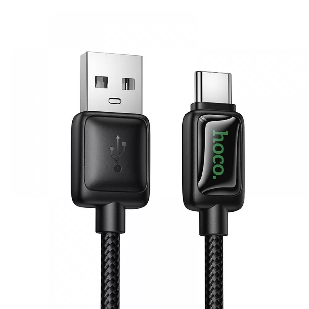 USB A na USB C kabl sa LCD ekranom Hoco 3A 1,2 m U146 crni
