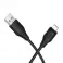 Silikonski USB A na Lightning kabl Hoco 2,4A 1 m X124 crni