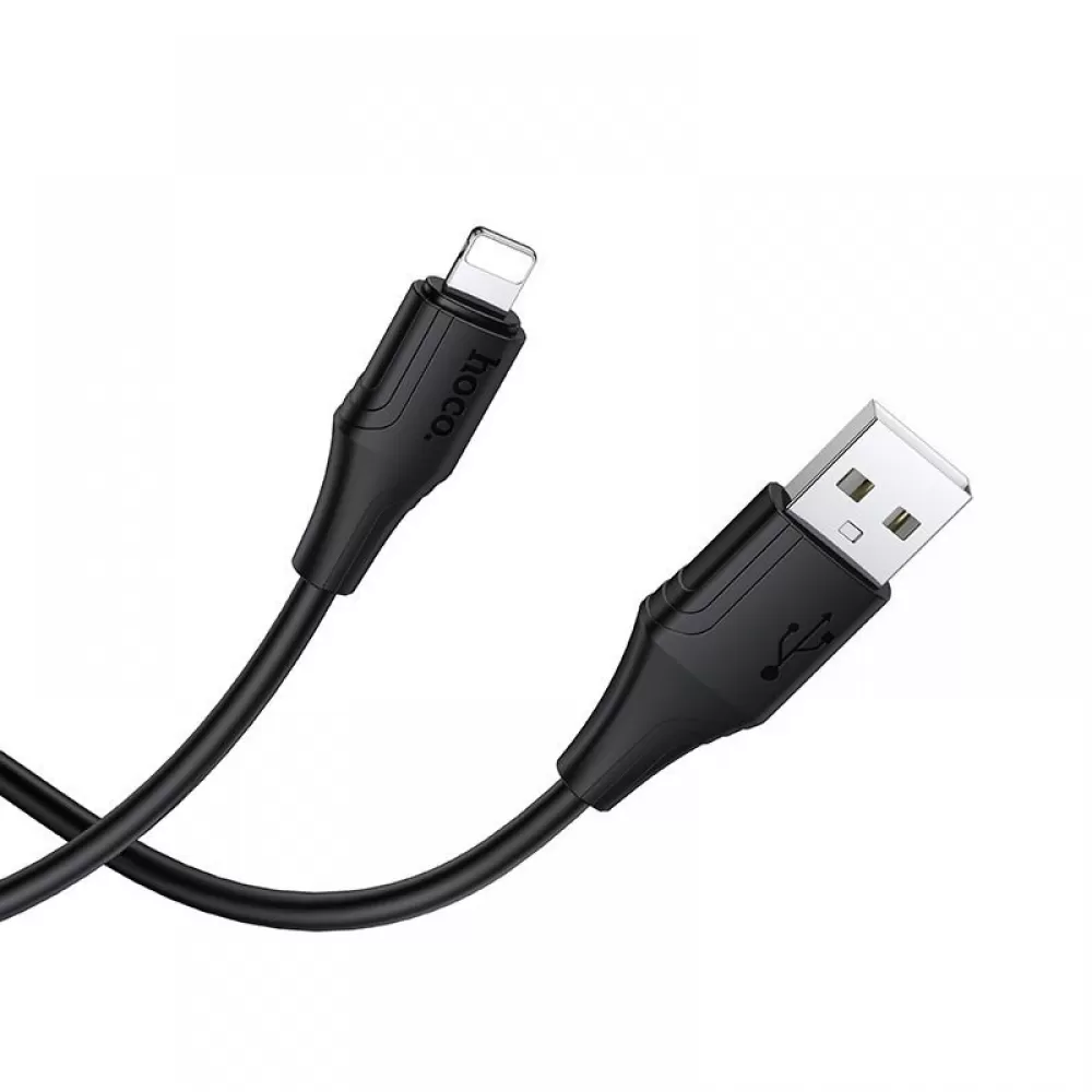USB kabal  Lightning Hoco 2,4A 1 m X124 crni