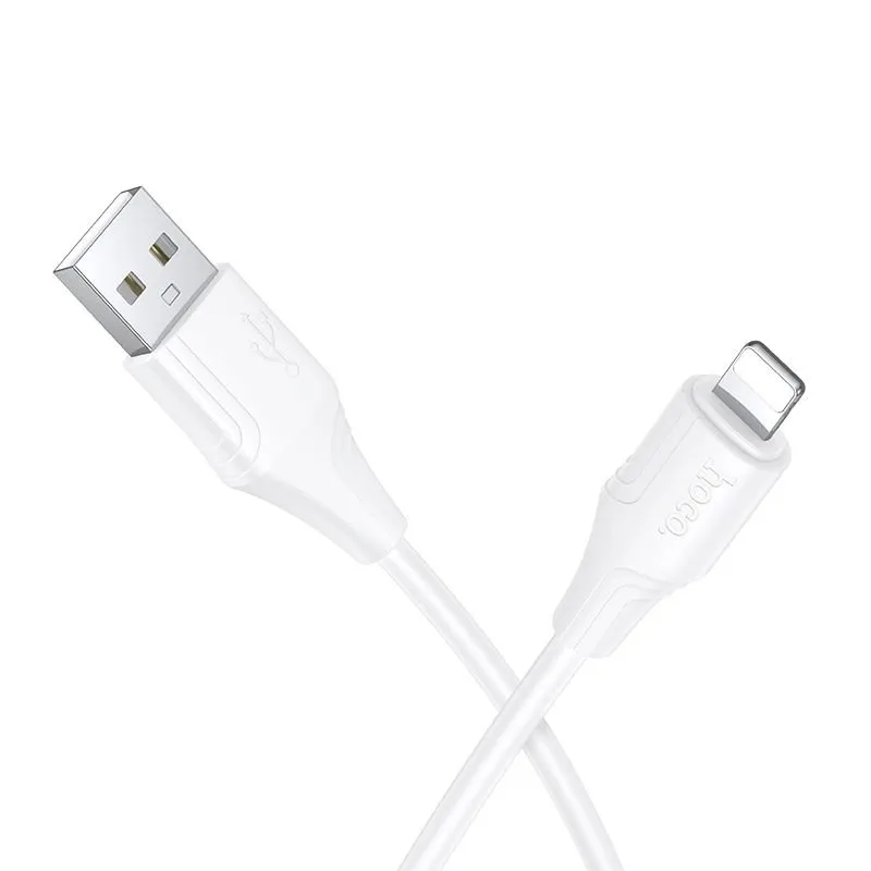 USB kabal Lightning  Hoco 2,4A 1 m X124 beli