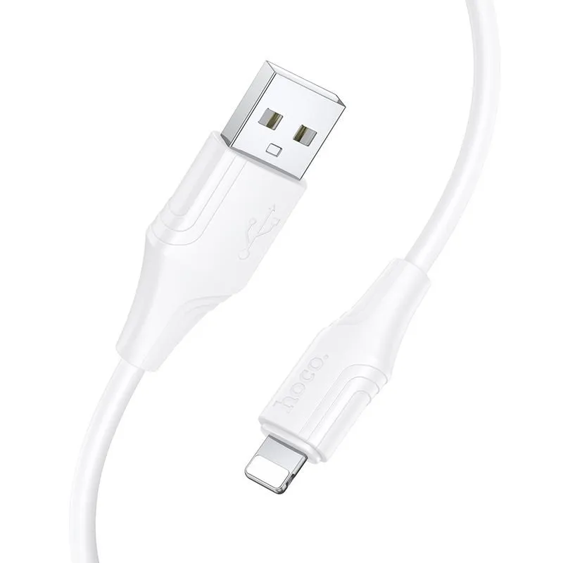 USB kabal Lightning  Hoco 2,4A 1 m X124 beli