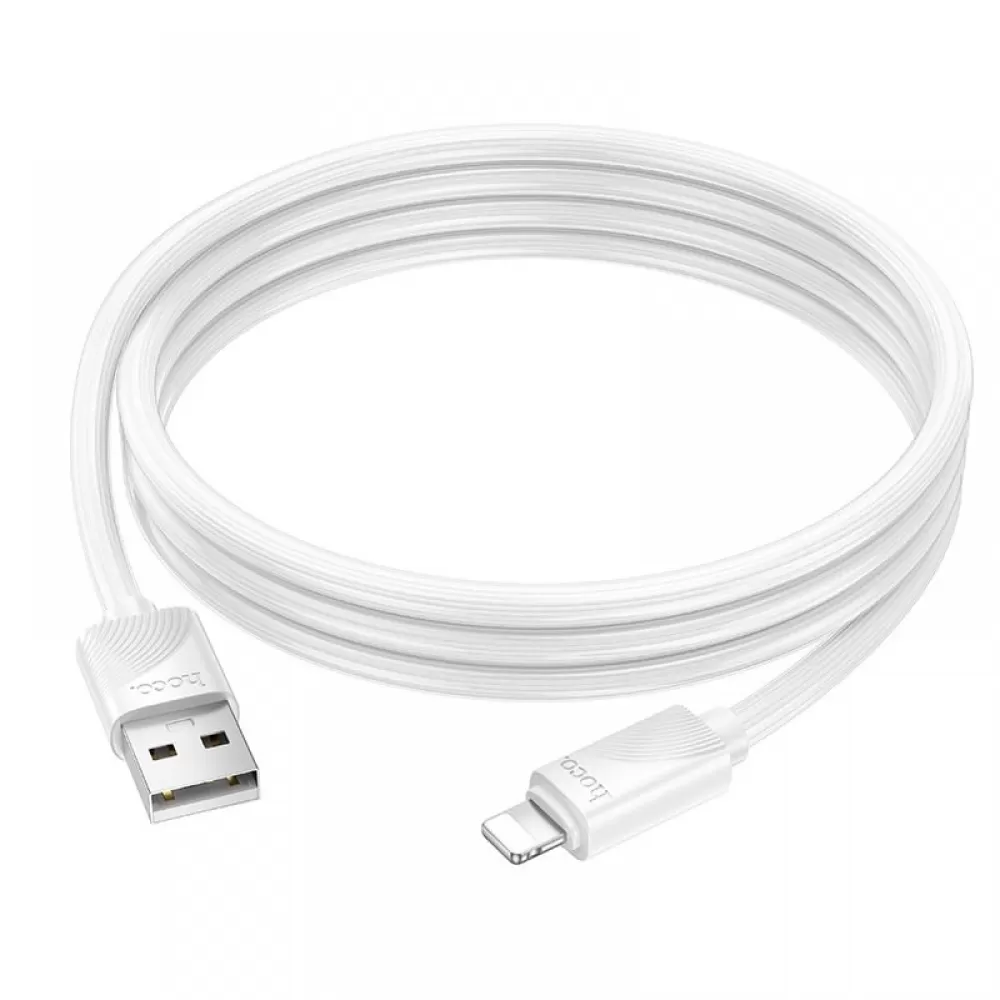 USB A na Lightning kabl Hoco 2,4A 1 m X114 beli