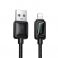 USB A na Lightning kabl sa LCD ekranom Hoco 2,4A 1,2 m U146 crni