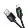 USB A na Lightning kabl sa LCD ekranom Hoco 2,4A 1,2 m U146 crni