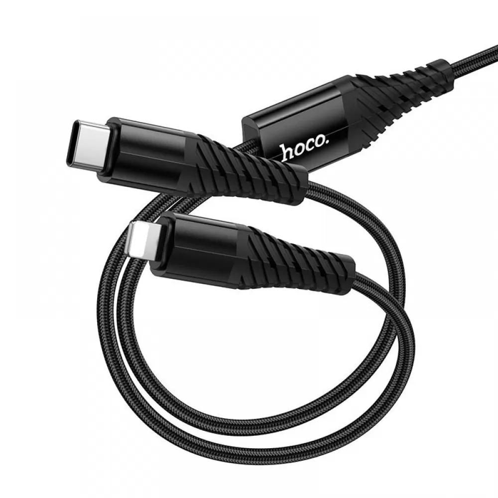 Kabal 2u1 USB C na USB C+Lightning Hoco 1 m X123 crni