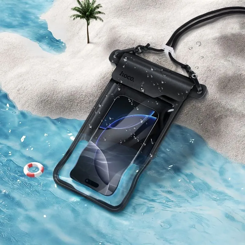 Vodootporna futrola za mobilni telefon Hoco BAG31 crna
