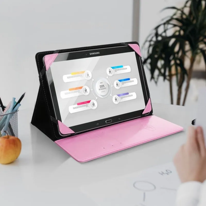 Univerzalna futrola BLUN za tablet 8" (UNT) roze