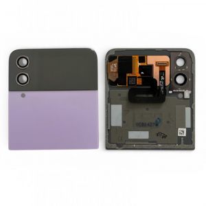 Poklopac baterije + staklo kamere za Samsung F721 Galaxy Z Flip 4 (gornja polovina) lila FULL ORG EU SH