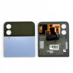 Poklopac baterije + staklo kamere za Samsung F721 Galaxy Z Flip 4 (gornja polovina) plavi (vidljivi tragovi koriscenja) FULL ORG EU SH