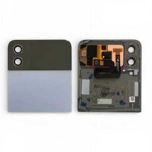Poklopac baterije + staklo kamere za Samsung F711 Galaxy Z Flip 3 plavi (gornja polovina) FULL ORG EU SH