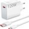 Xiaomi originalni punjac USB A QC3.0 6A 120W MDY-14-EE + data kabl (kabal) USB A na Type C 6A 1 m beli