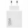 Xiaomi originalni punjac USB A QC3.0 6A 120W MDY-14-EE + data kabl (kabal) USB A na Type C 6A 1 m beli
