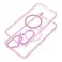 Futrola FRAME CLEAR HYBRID za kompatibilna sa MagSafe za Samsung S26 Plus svetlo roze