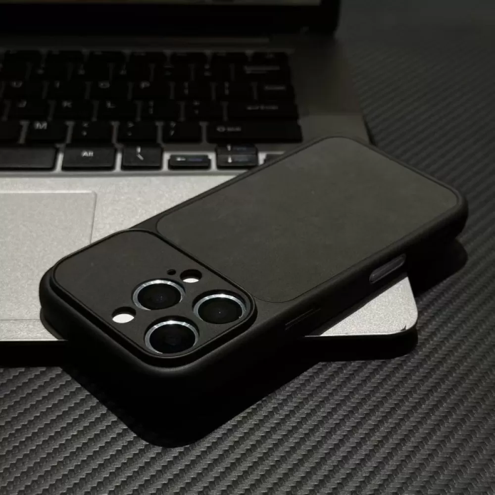 Futrola Leather Matt za iPhone 17 Pro crna