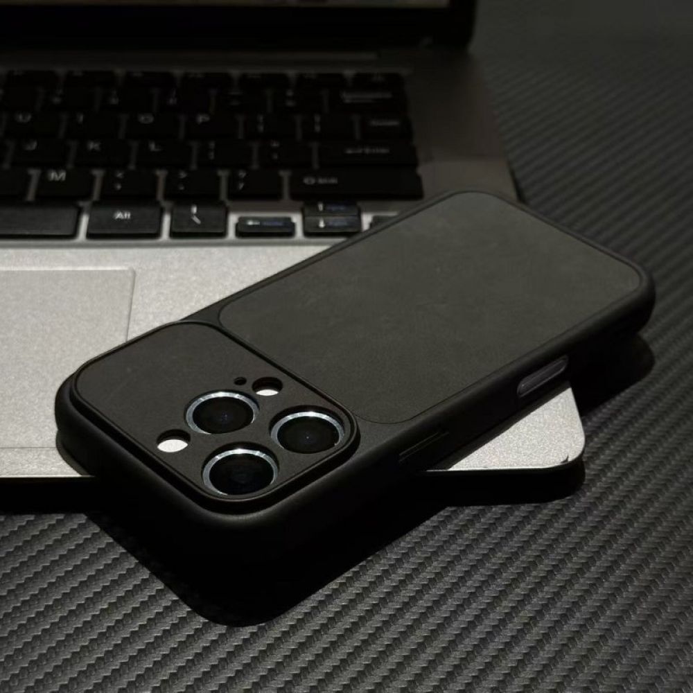 Futrola Leather Matt za iPhone 17 Pro Max crna