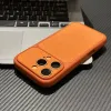 Futrola Leather Matt za iPhone 16 narandzasta
