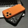 Futrola Leather Matt za iPhone 16 narandzasta
