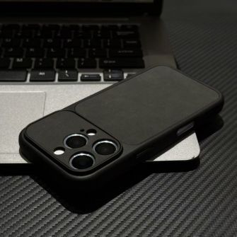 Futrola Leather Matt za iPhone 16 Pro Max crna