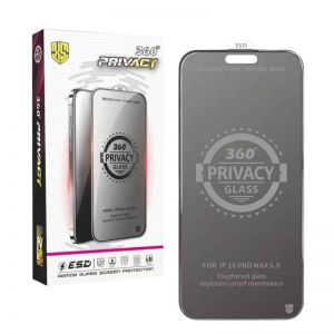 Zastitno staklo Privacy 360° 10in1 za iPhone 15 / iPhone 16
