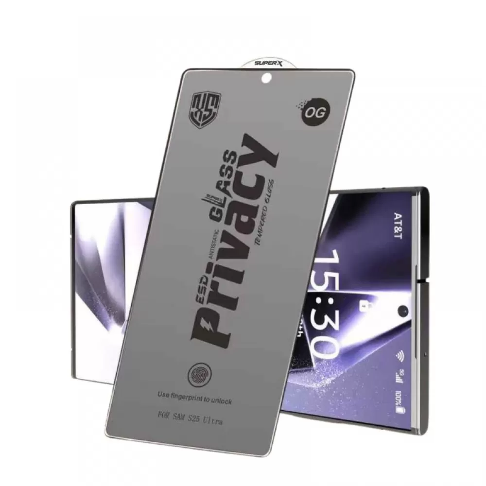 Zastitno staklo OG Privacy Antistatic 10in1 za iPhone 16 Pro Max