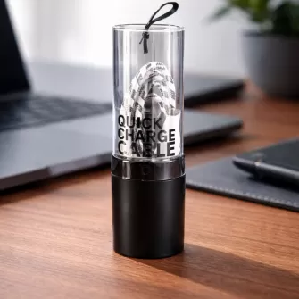 USB kabal ADAPTIVE FAST CHARGING PERTLA iPhone lightning belo crni