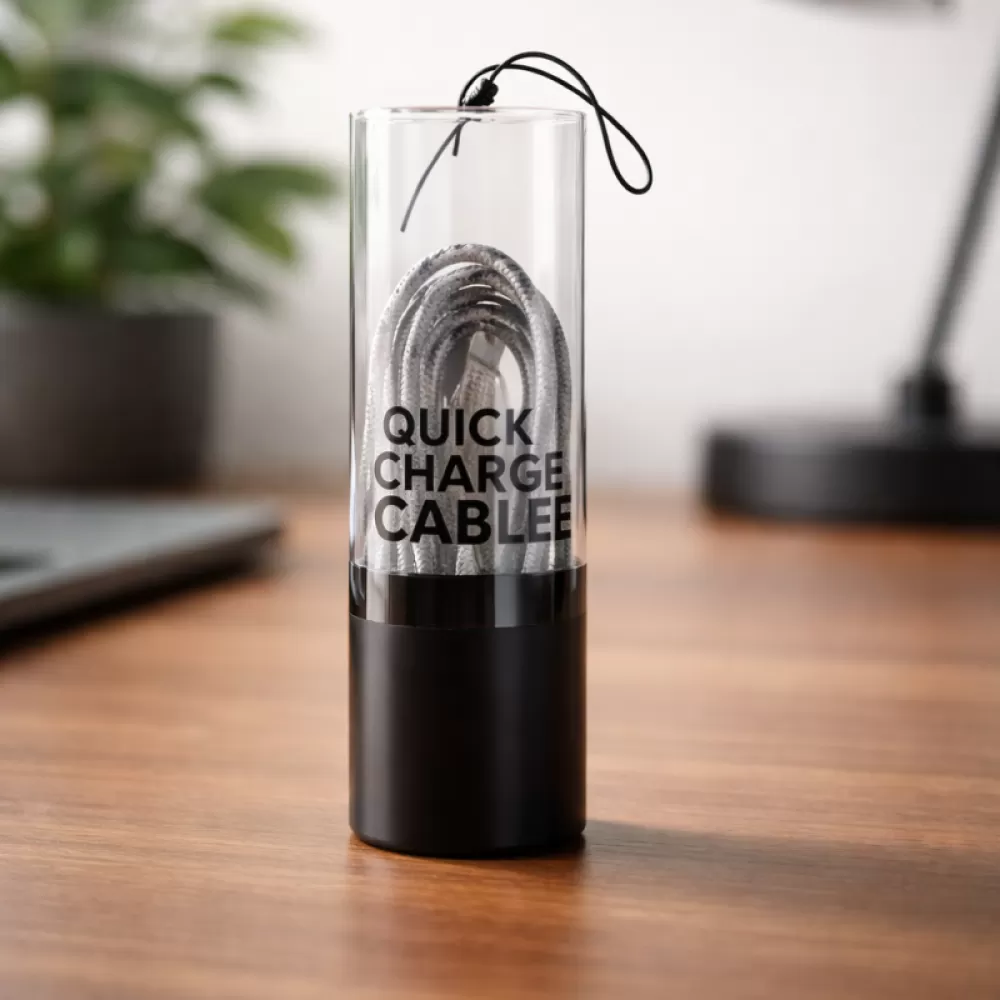 USB kabal ADAPTIVE FAST CHARGING PERTLA iPhone lightning sivo crni