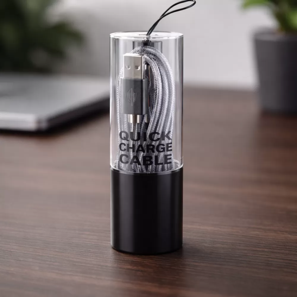 USB kabal ADAPTIVE FAST CHARGING PERTLA Type-C (Tip-C) sivi