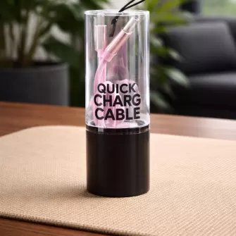 USB kabal ADAPTIVE FAST CHARGING Type-C (Tip-C) roze 