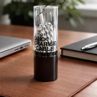 USB kabal ADAPTIVE FAST CHARGING PERTLA Type-C (Tip-C) belo crni